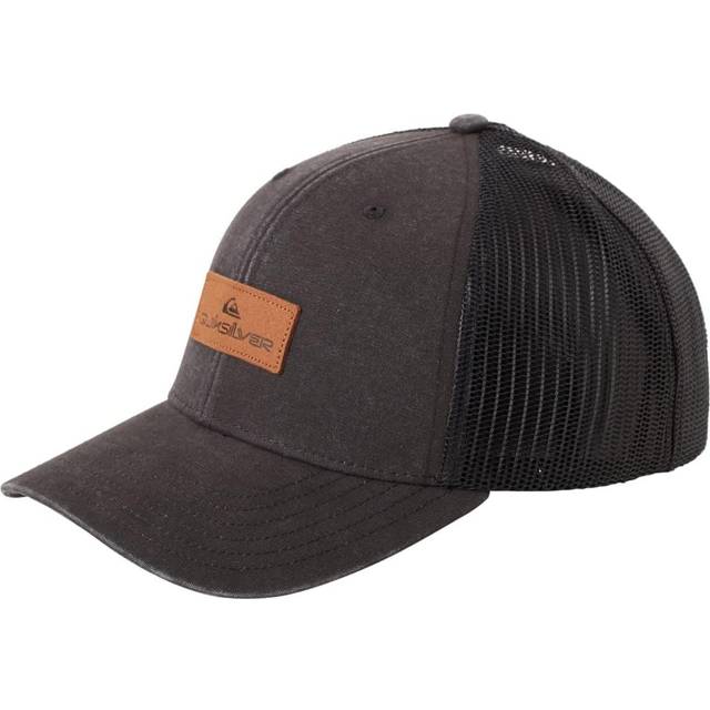 Men's Quiksilver Mens Down The Hatch Trucker Baseball Cap - Black/Grey - Size: ONE size