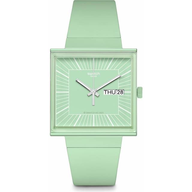 Swatch Unisex Casual Watch Green Bioceramic Quartz What IFMint