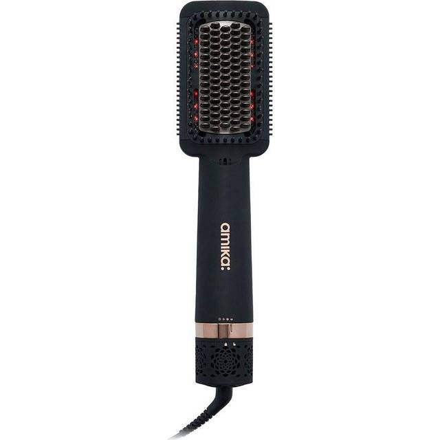 amika Double Agent 2-in-1 Straightening Blow Dry Brush
