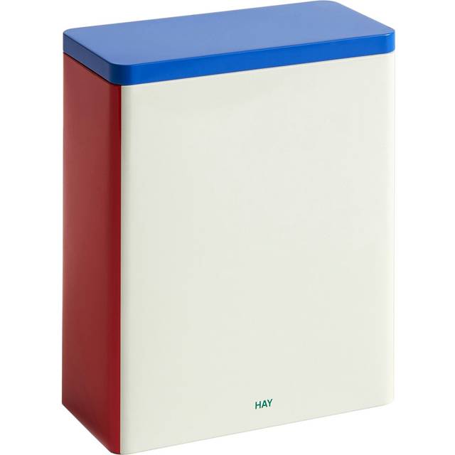 HAY Tin Container förvaringsburk x-large Off white-blue-red
