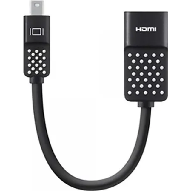 Belkin Mini DisplayPort/HDMI-adapter (lämplig för 4K-upplösning, Macbook Air, Macbook Pro och andra Mini DisplayPort-enheter) svart