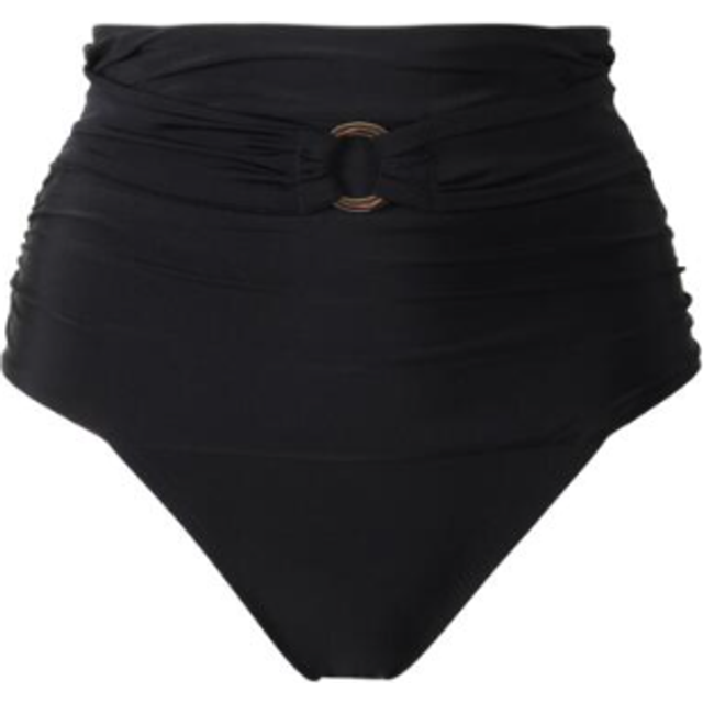 Pour Moi Samoa High-Waist Tummy Control Brief - Black, Black, Size 10, Women