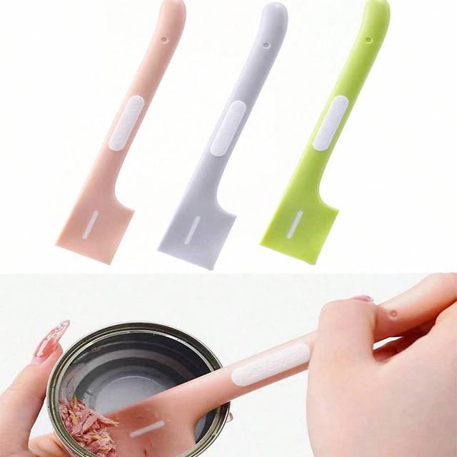 SHEIN 1pc Random Color Pet Can Spoon, Long Handled Spoon For Dog And Cat Food Mixing, Can Opener Spoon