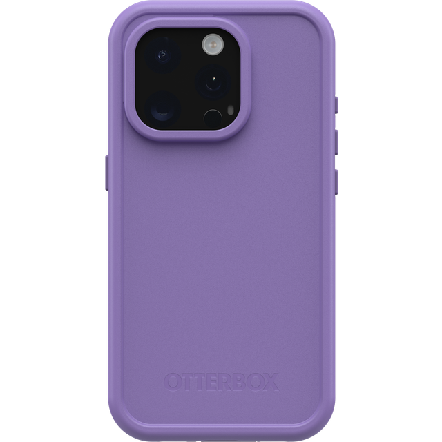 OtterBox Fre skal för iPhone 15 Pro för MagSafe, vattentätt (IP68), stöttåligt, smutssäkert, tunt och smidigt med inbyggt skärmskydd, tillverkat med hållbarhet, testad till militärstandard x5, Svart