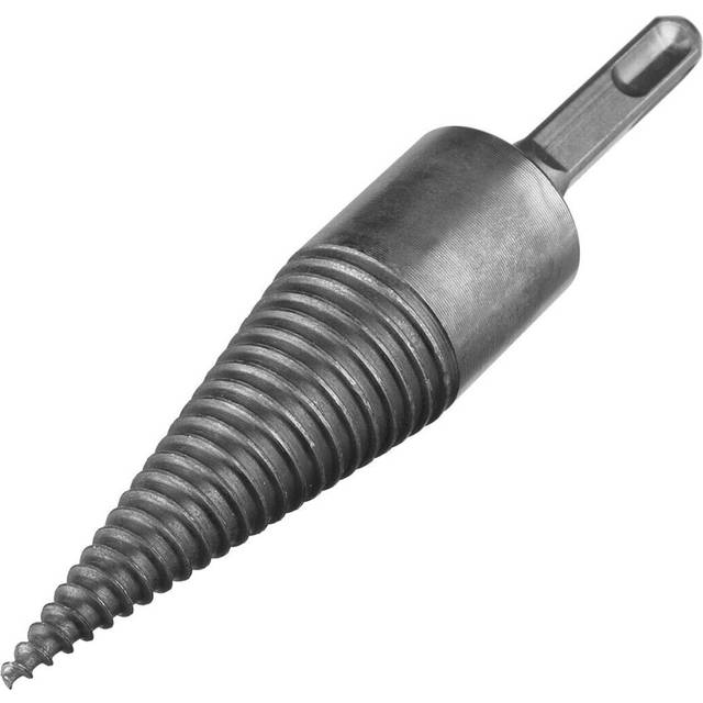 (42mm, Hexagon Shank) 32/42mm Steel Firewood Drill Bit Wood Splitting Splitter Screw Cone Punch Tool