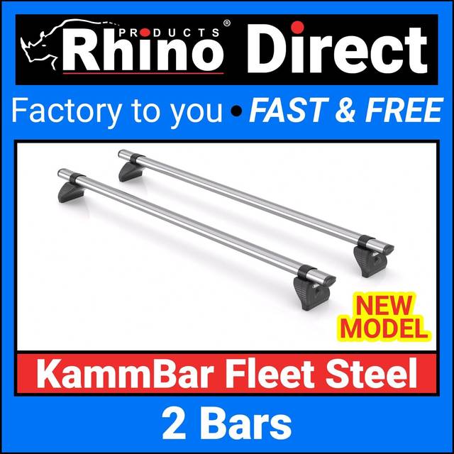 Rhino Kammbar Fleet - 2 Steel Bars, 1.2 M Wide