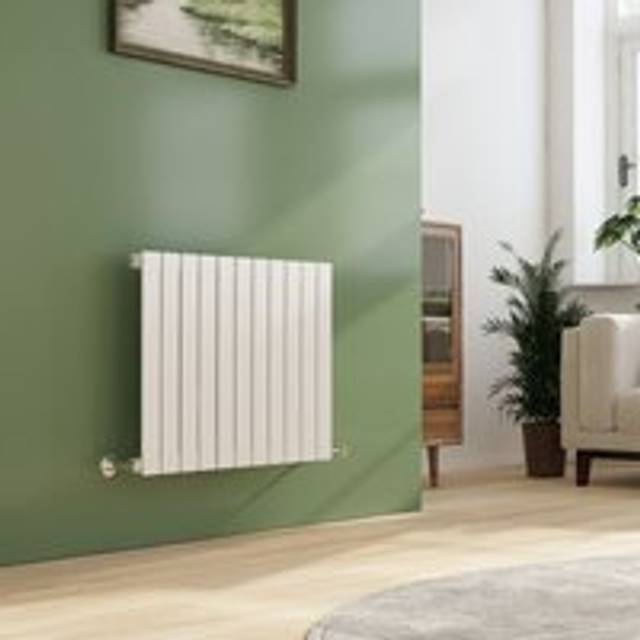 Emke - Horizontal Single Flat Panel Radiator Powerful Central Heating for Unmatched Heat Distribution 60x83cm