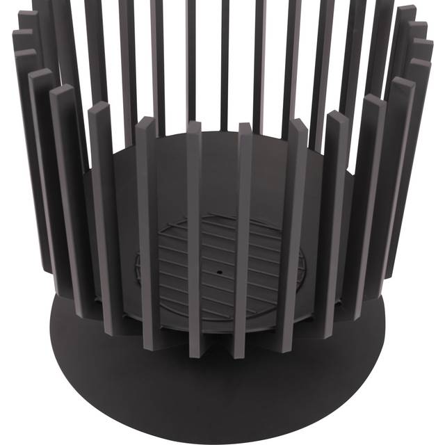 Bradlay Round Steel Fire Pit Log Grate - Matte Black (60 cm H x 62 cm W)