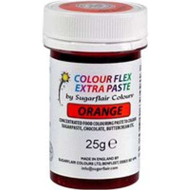 Orange Extra Concentrated Food Colour Paste 25g Colour: Orange - White