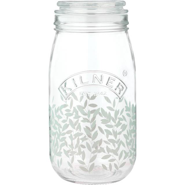 Kilner Botanical Push Top Jar - Clear / 1.5l