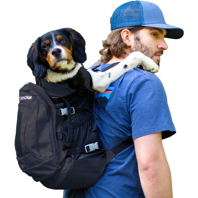 K9 Sport Sack | Adjustable Dog Carrier Backpack (Large  Plus 2 - Jet Black)