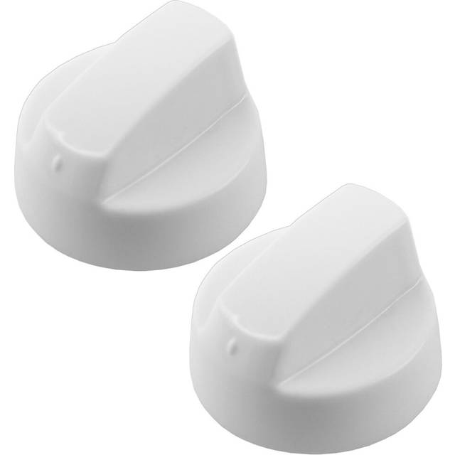 UNIVERSAL White CONTROL KNOB & ADAPTORS for CREDA Cooker Oven Hob x 2