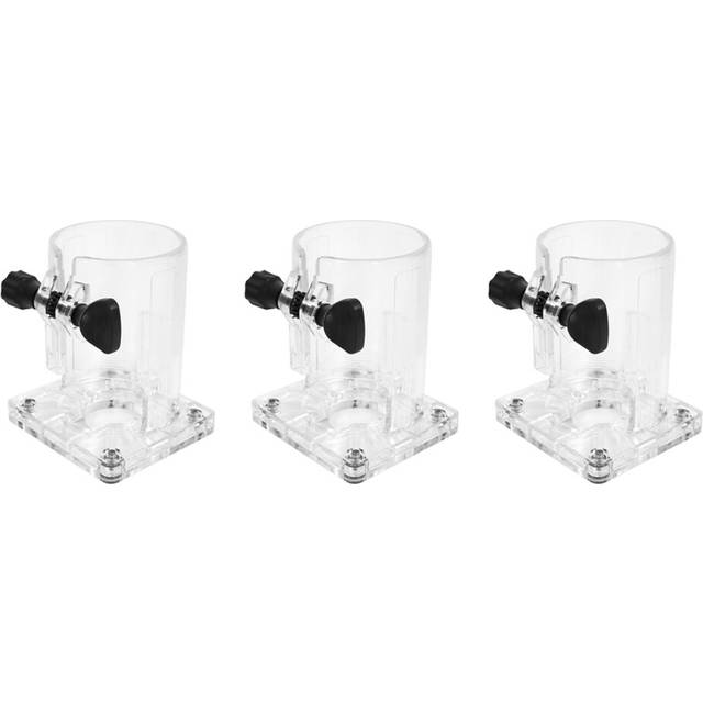 3X Woodworking Trimmer Accessories Hard Plastic Base Shield with 2 Knobs for 3703 Electric Trimming Machine