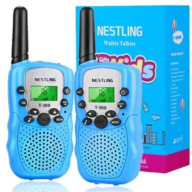 2pcs kids walkie talkies cute handheld interactive game walkie talkie child