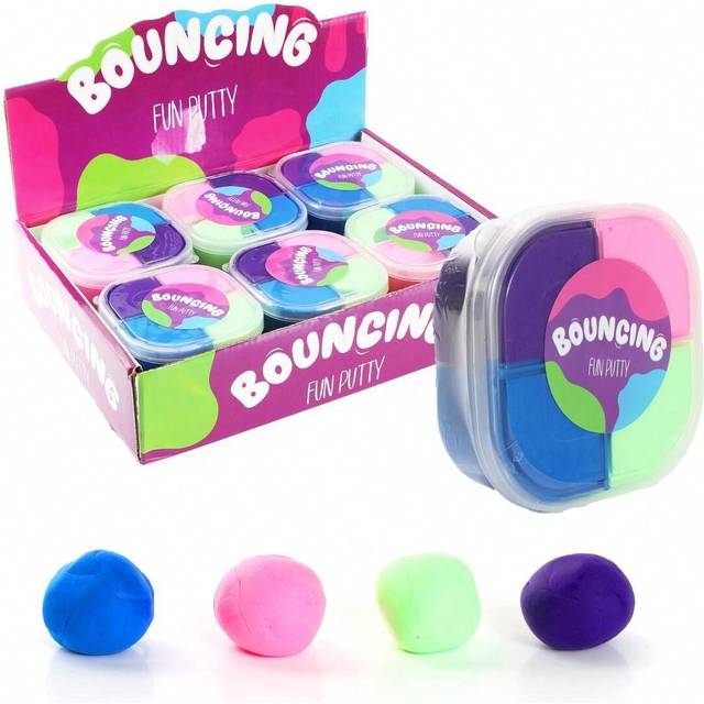I LOVE FANCY DRESS 1pcs/6pcs/12pcs Fidget Toys Christmas Stocking Fillers Cheap Squeeze Stress Toys Stretchy Ball Fidget Toy Putty Slime Party Favours Stretchy Poo, Pug,