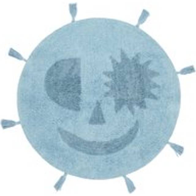 Smiley Matta - Ljusblå / Blå Ø 150