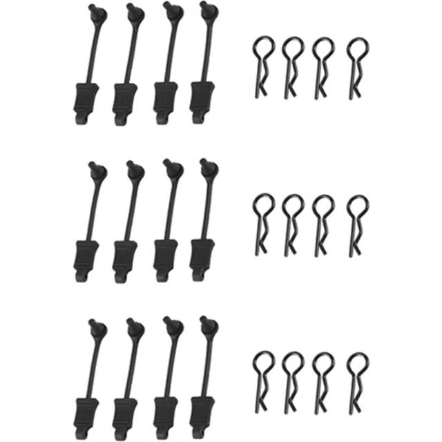 16Pcs Rubber Body Clip Retainer Shell Fixed Buckle Lock AR390178 for 1/7 1/8 ARRMA Mojave Limitless Kraton RC Car