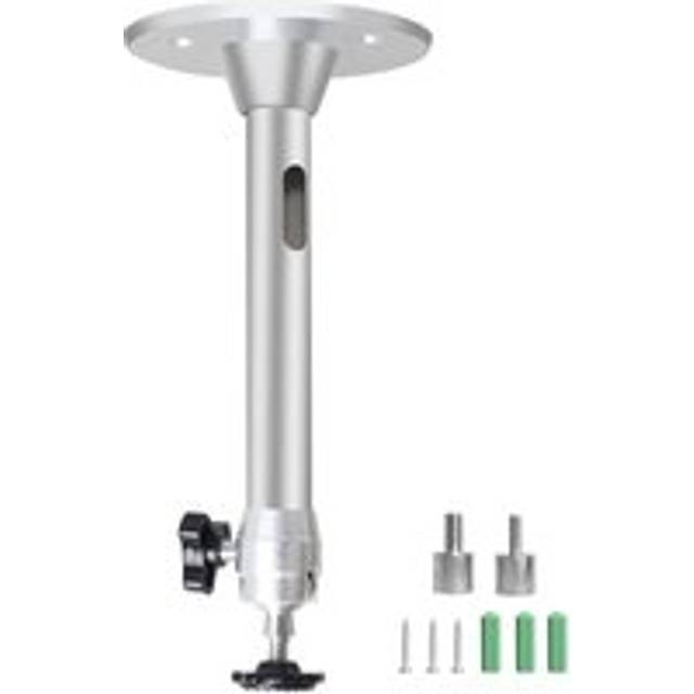 Coocheer - Ceiling Projector Mount Ceiling Wall Mount Adjustable Video Projector Universal Aluminum Ceiling Mount (Silver)