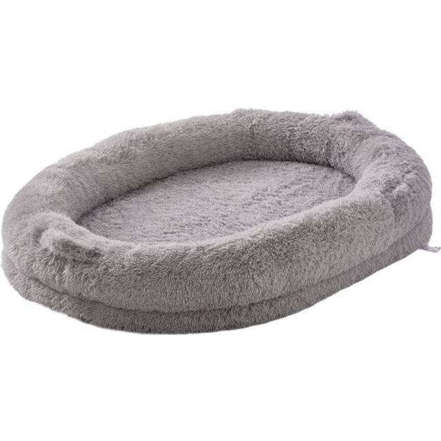 VEVOR Human Dog Bed, 72" x48"x10" Giant Human Dog Bed for Adult, Human Size Dog Bed with Washable PV Velvet Cover, Egg Orthopedic Foam, Storage