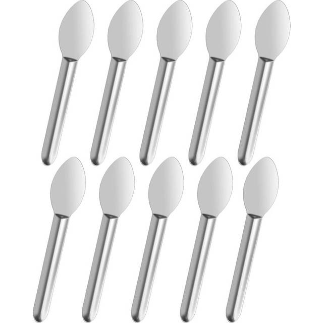Capsule Filling Spatula 10PCS Stainless Steel Lab Spoon Mini Scoop for