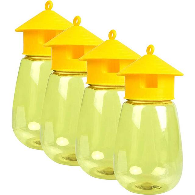 4 Pack Fly Reusable Traps, Fruit Fly Traps Fly Catcher Outdoor