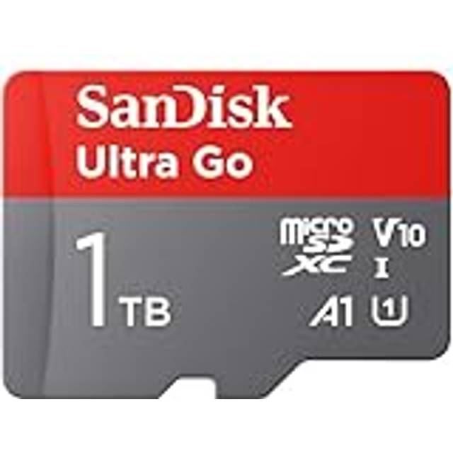 Ultra Go micro SDXC card + SD adapter 1TB (For Android Smartphones and Tablets, Memory card up to 150 MB/s, Full HD Video, V10, A1 Faster App