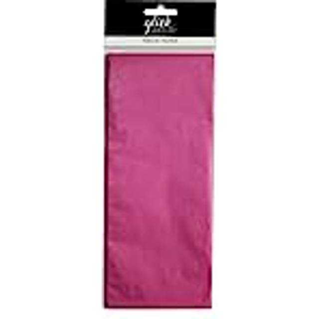 Glick Lyxigt silkespapper, stora lakan, perfekt för presentförpackning, konst och hantverk, 750 x 500 mm, varmrosa