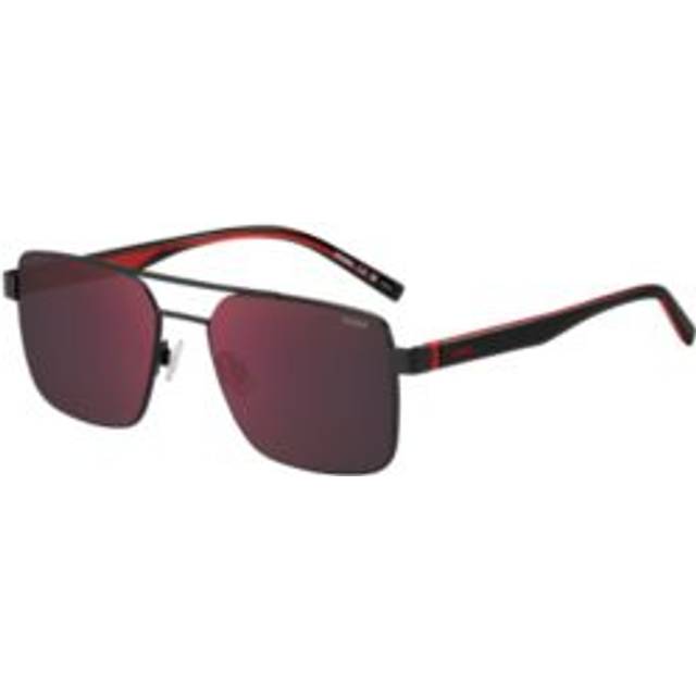 Hugo by hugo boss sunglasses hg 1313/s 003 ao matte black red mirror