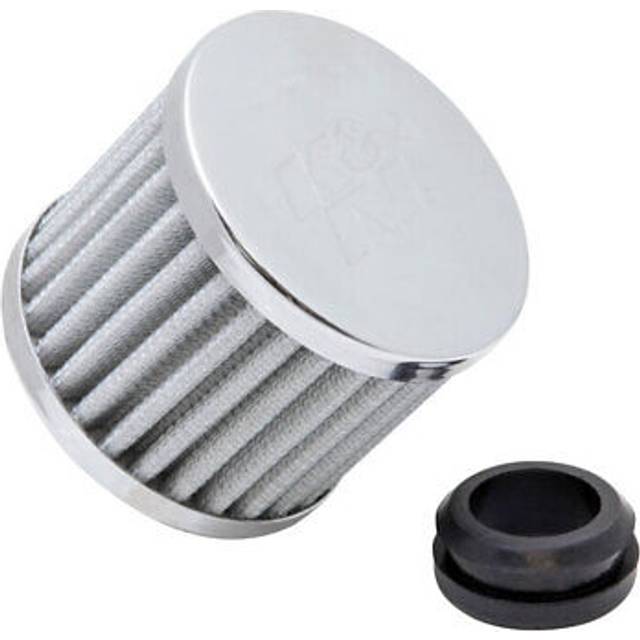 K&n vent air filter breather chrome plated steel top and base 62-1590wt