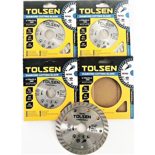 Tolsen Tools Diamond Blade 115mm Turbo Indust