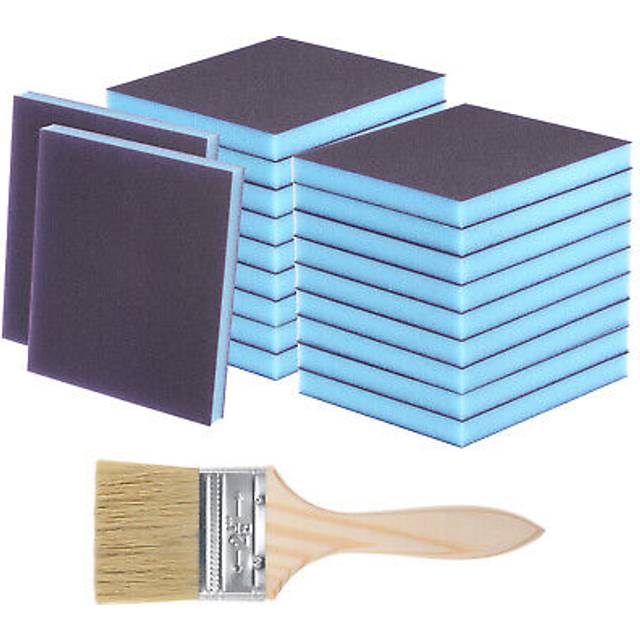 21 Pcs 100 X 120mm Sanding Block 800-1000 Grit Wet Dry Sanding Sponges, Blue