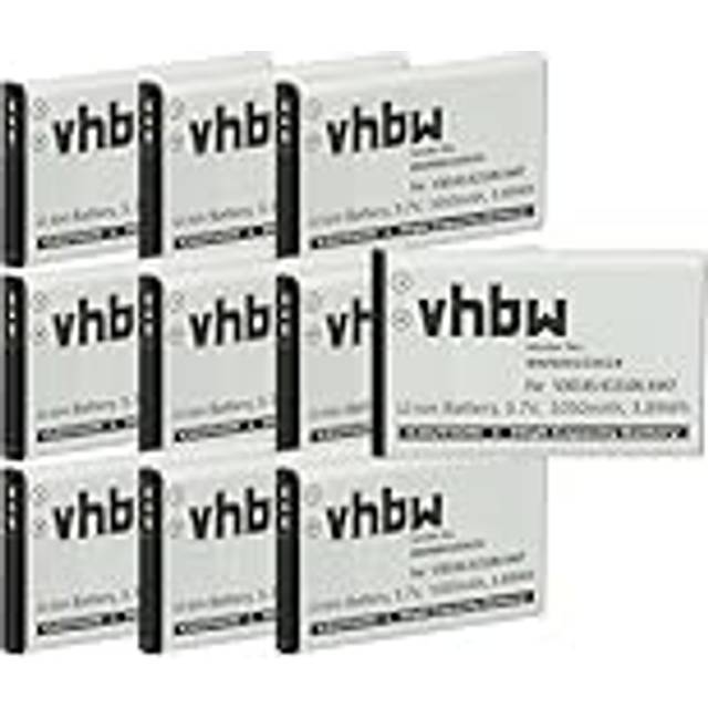10x Battery compatible with Siemens Gigaset SL910A, SL910H, SL910 Wireless Landline Phone (1050 mAh, 3.7 v, Li-Ion) - Vhbw