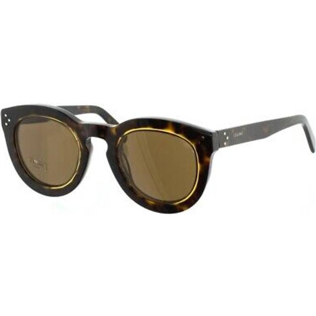 Celine ladies sunglasses agnes dark havana honey cl41403/s designer sun glasses