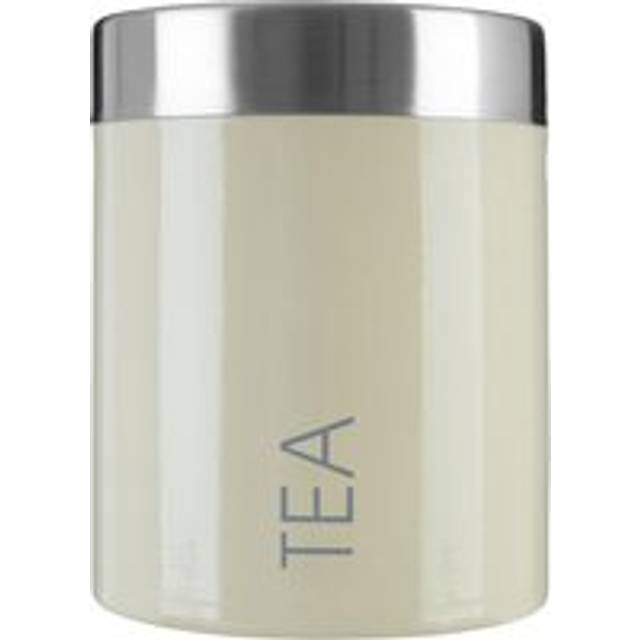 Cream Enamel Tea Canister - Premier Housewares