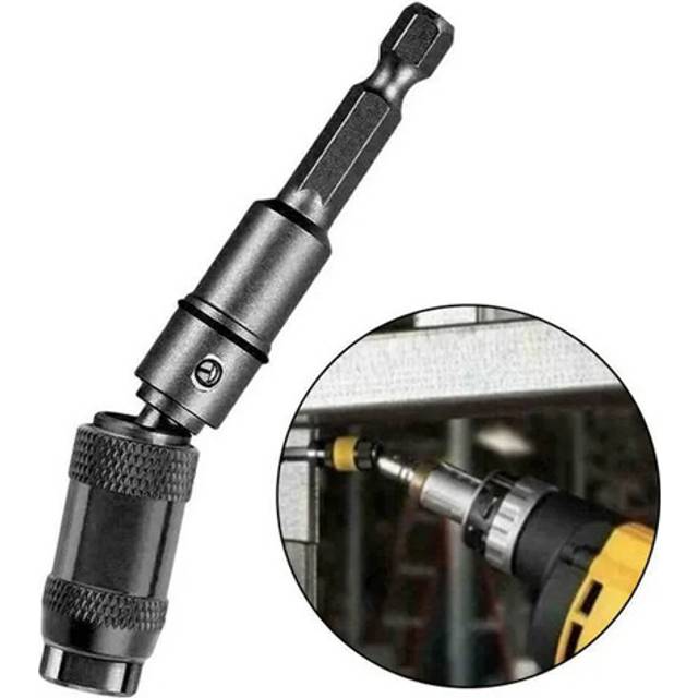 Swivel Bit Tip Holder 1/4 Inch Extender Bends 20Â° Angle for Corners