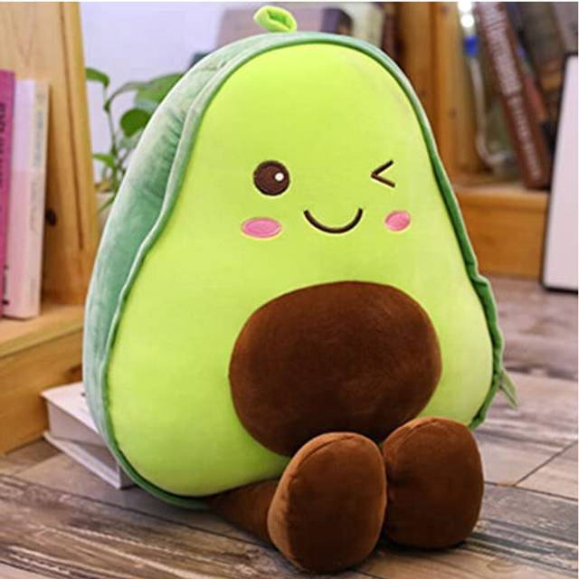 Avocado Plushie Toy,Throw Pillow Fruit Stuffed Plush Toy, 3D Fruit Plush Stuffed Cotton Pillow for Car Sofa Decoration, Lovely Gift for Kid Pet ï¼45