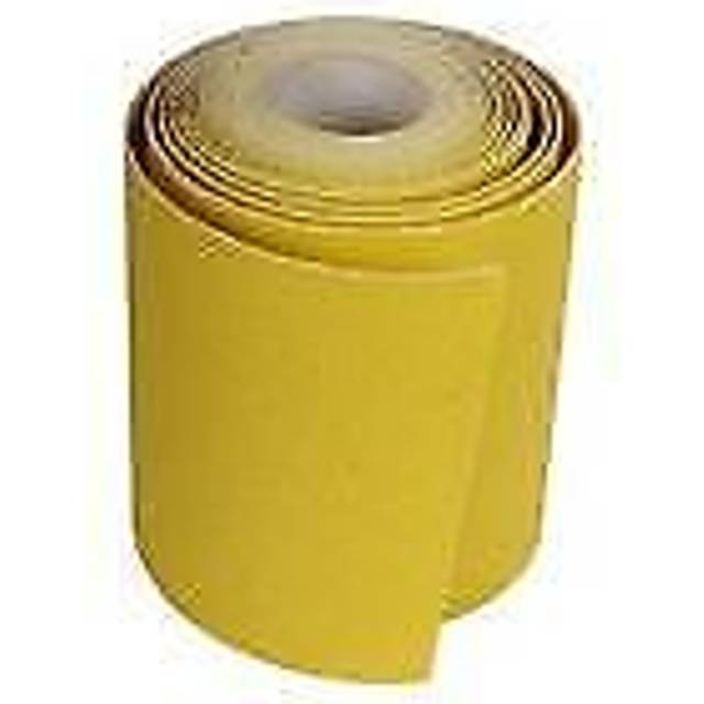 5m roll 80 grit medium grade yellow aluminium oxide abrasive sanding paper for
