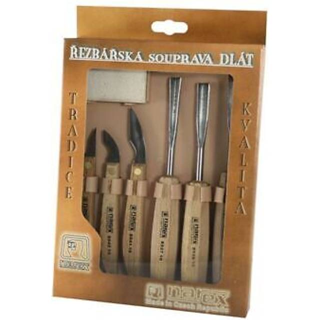 Narex 6 Piece Carving Set With Stone Carving Tools Carver Set 894610