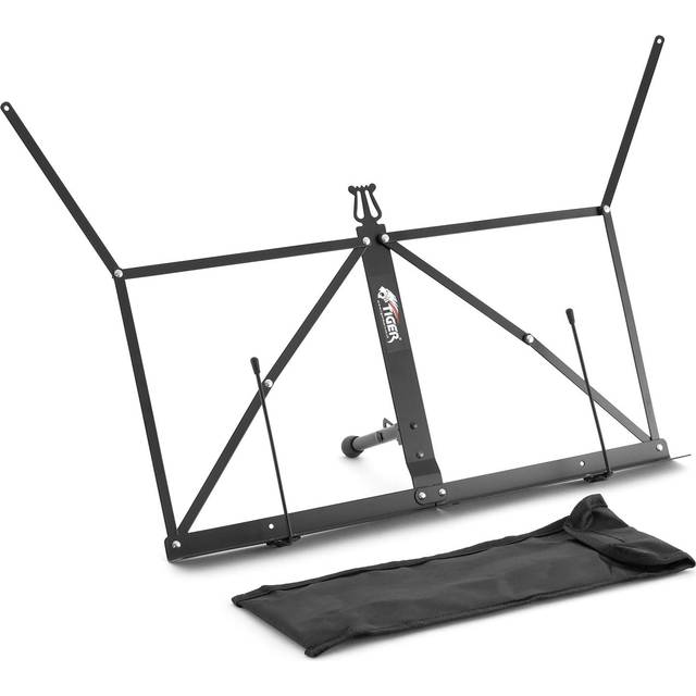Tiger Desktop Sheet Music Stand – Collapsible Tabletop Stand with Carry Bag
