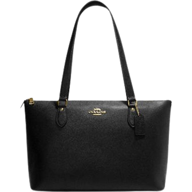 Coach Womens Crossgrain Leather New Gallery Tote Bag - Black - One Size