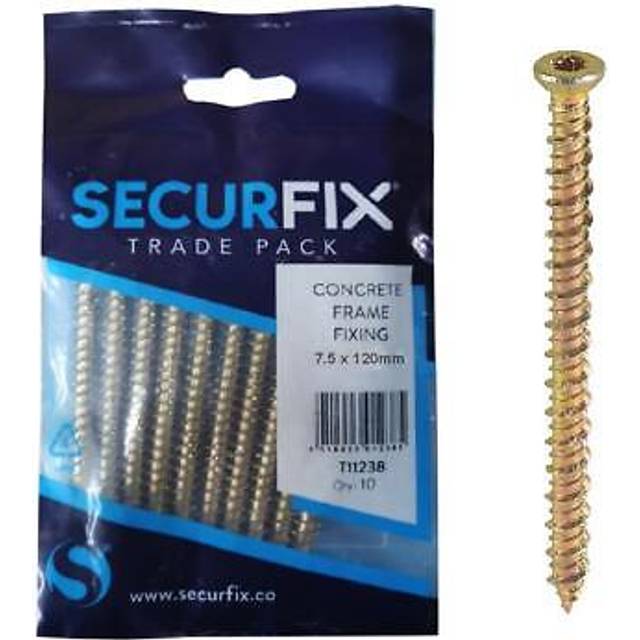 Concrete frame screws 7.5x120mm window fixings masonry stone brick