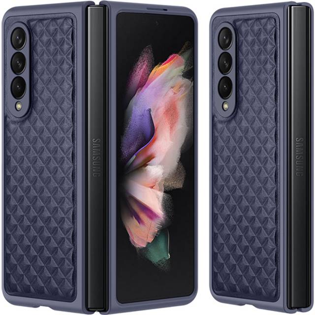 Dux Ducis Läderfodral Samsung Galaxy Z Fold 3 Blå