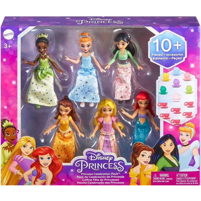 Disney Princess Celebration Small Doll Multi Pack - One Colour