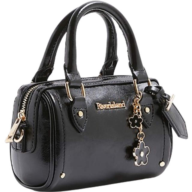 River Island Womens Black Mini Bowler Cross Body Bag - One Size