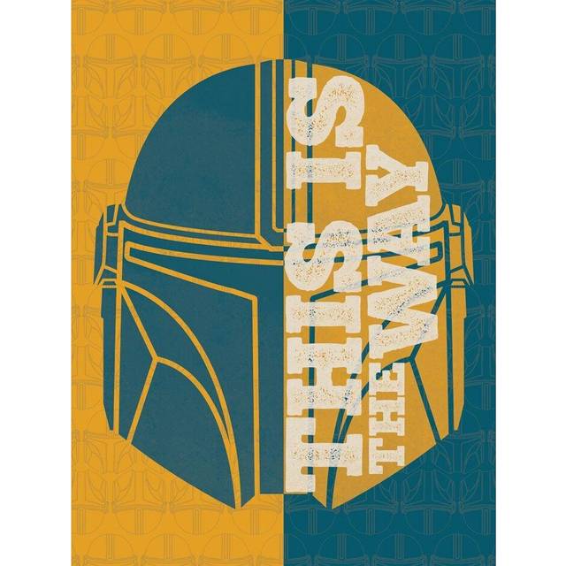 Star Wars Mandalorian Half Quote Canvas Print