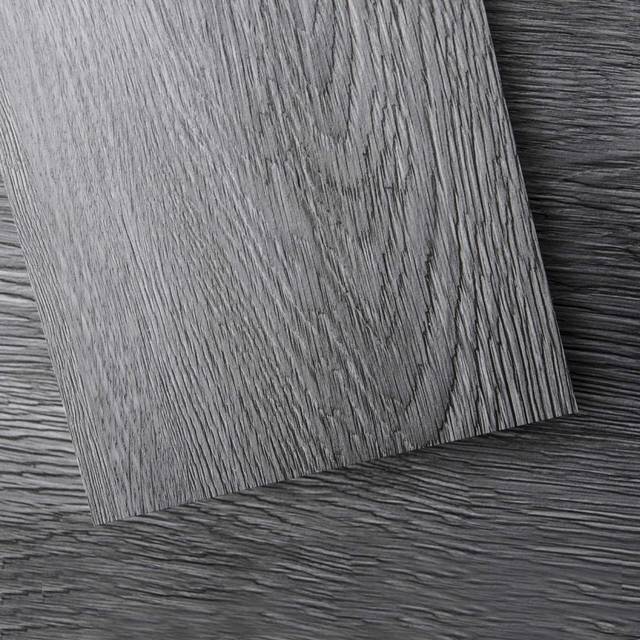 Art3d Peel and Stick Floor Tile Vinyl Wood Plank 36-Pack 54 Sq.Ft  Deep Gray  Rigid Surface Hard Core Easy DIY Self-Adhesive Flooring