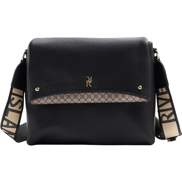 River Island Womens Black Fold Over Cross Body Bag - One Size