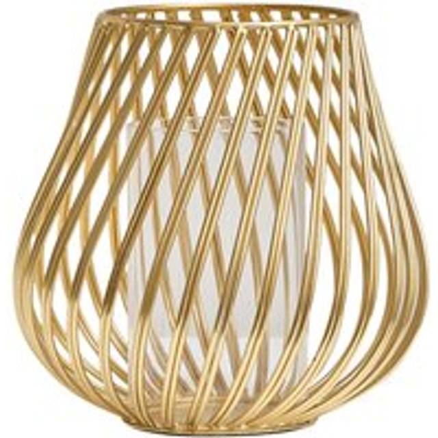 Gold Metal Wire Twist Candle Holder Material: Home Decor & Accessories