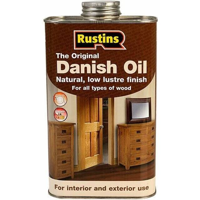 Rustins original danish oil wood finish clear 1l