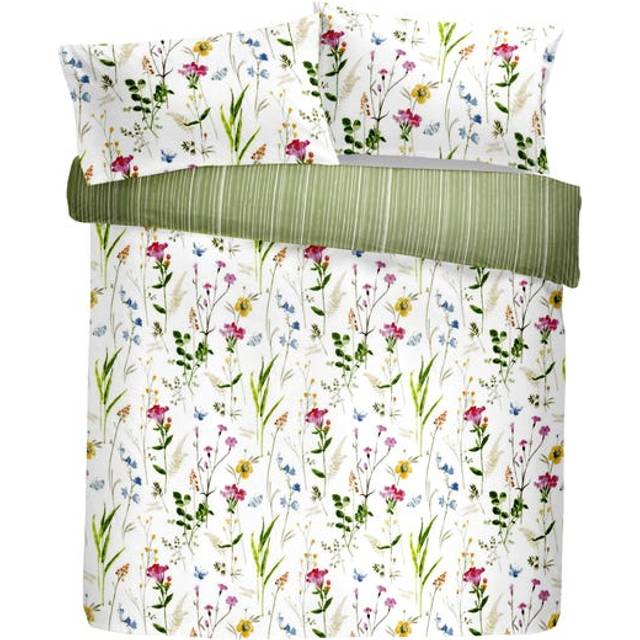 Spring Glade Duvet Cover Set - Green (King Duvet Cover + 2 Standard Pillowcases)